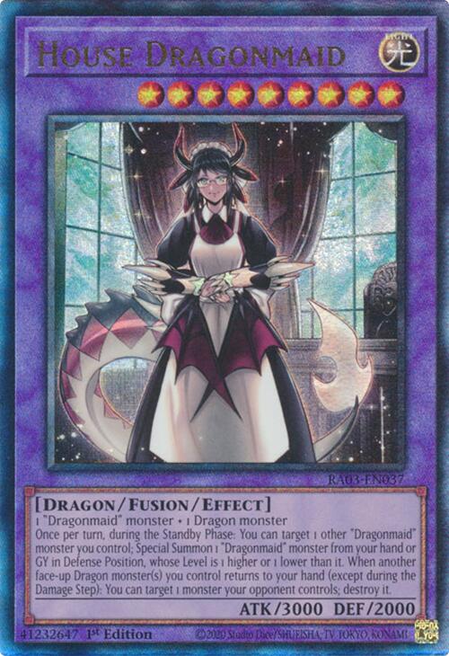 House Dragonmaid (UTR) [RA03-EN037] Prismatic Ultimate Rare | Deep Dive Games St. Marys
