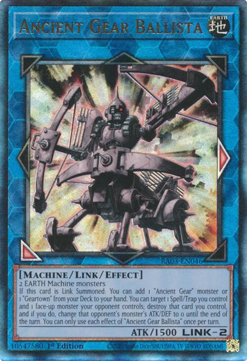 Ancient Gear Ballista (UTR) [RA03-EN046] Prismatic Ultimate Rare | Deep Dive Games St. Marys