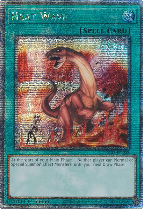Heat Wave (Quarter Century Secret Rare) [RA03-EN058] Quarter Century Secret Rare | Deep Dive Games St. Marys