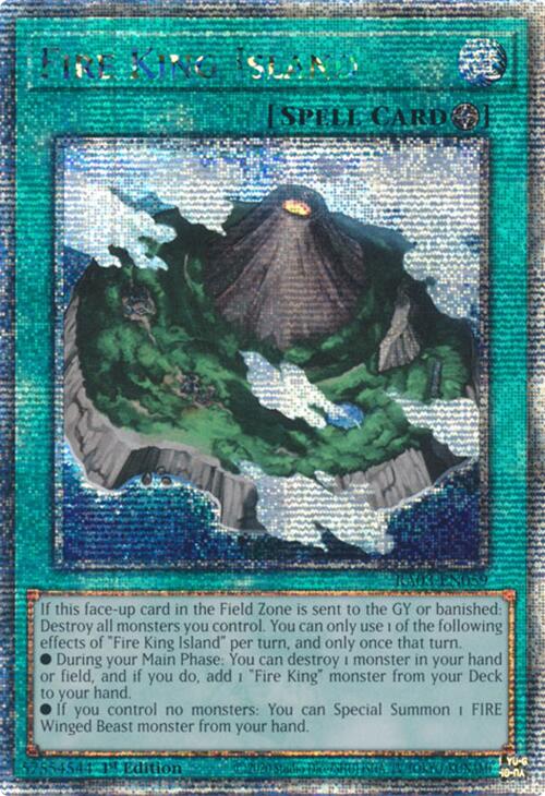 Fire King Island (Quarter Century Secret Rare) [RA03-EN059] Quarter Century Secret Rare | Deep Dive Games St. Marys