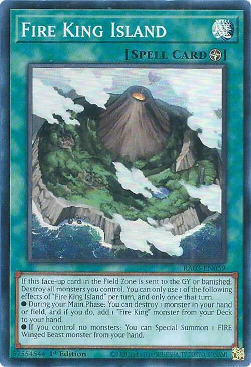 Fire King Island [RA03-EN059] Super Rare | Deep Dive Games St. Marys