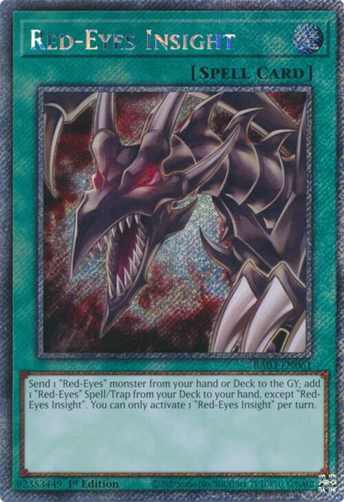 Red-Eyes Insight (Platinum Secret Rare) [RA03-EN061] Platinum Secret Rare | Deep Dive Games St. Marys