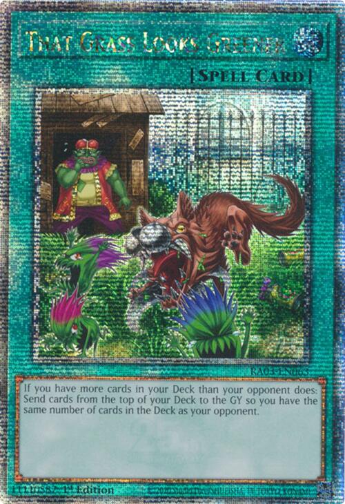 That Grass Looks Greener (Quarter Century Secret Rare) [RA03-EN063] Quarter Century Secret Rare | Deep Dive Games St. Marys