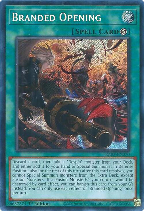 Branded Opening (Secret Rare) [RA03-EN070] Secret Rare | Deep Dive Games St. Marys