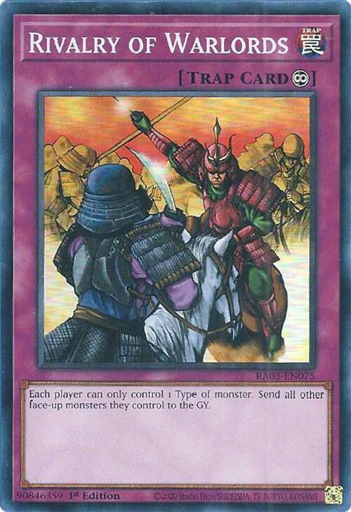 Rivalry of Warlords [RA03-EN075] Super Rare | Deep Dive Games St. Marys