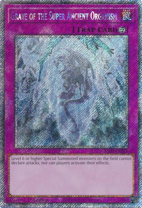 Grave of the Super Ancient Organism (Platinum Secret Rare) [RA03-EN077] Platinum Secret Rare | Deep Dive Games St. Marys