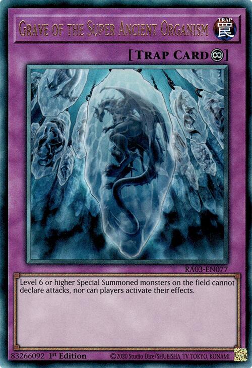 Grave of the Super Ancient Organism (UTR) [RA03-EN077] Prismatic Ultimate Rare | Deep Dive Games St. Marys