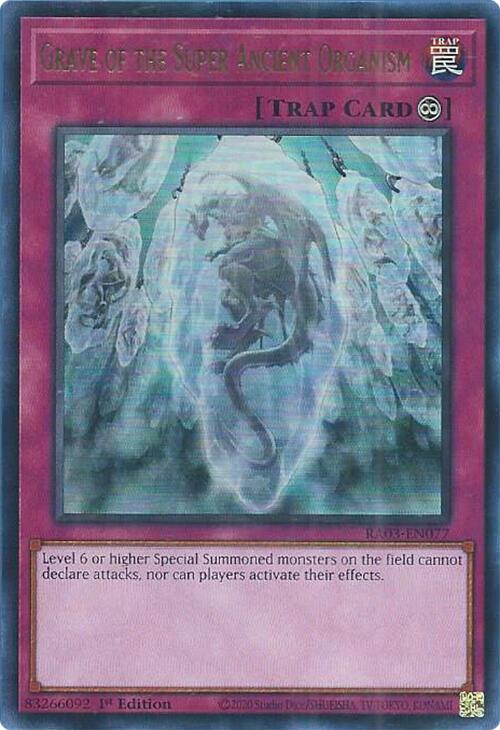 Grave of the Super Ancient Organism (UR) [RA03-EN077] Ultra Rare | Deep Dive Games St. Marys
