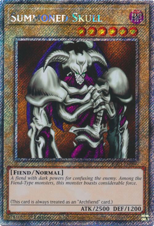 Summoned Skull (Platinum Secret Rare) [RA03-EN086] Platinum Secret Rare | Deep Dive Games St. Marys