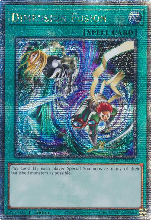 Dimension Fusion (Quarter Century Secret Rare) [RA03-EN136] Quarter Century Secret Rare | Deep Dive Games St. Marys