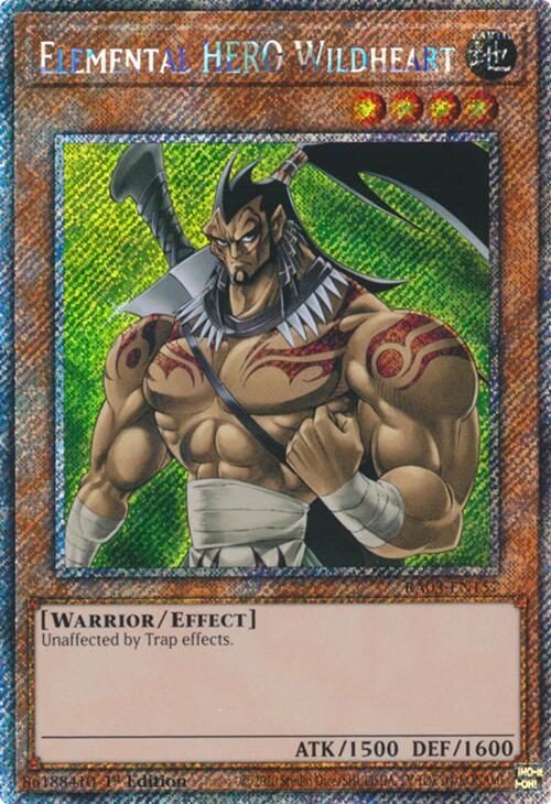 Elemental HERO Wildheart (Platinum Secret Rare) [RA03-EN157] Platinum Secret Rare | Deep Dive Games St. Marys