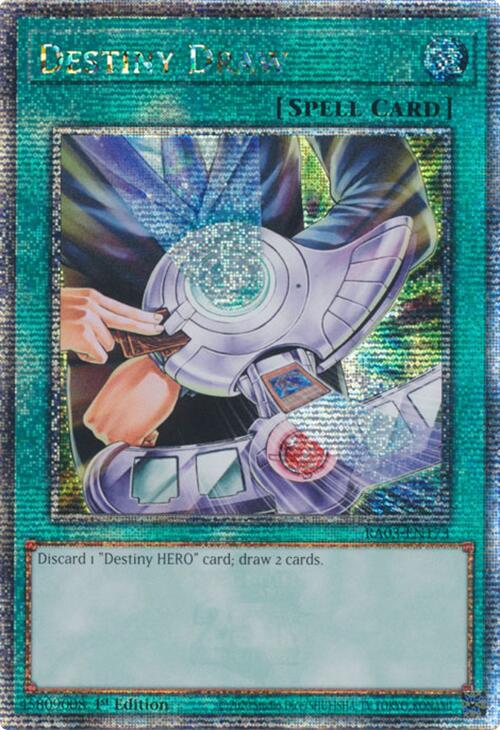 Destiny Draw (Quarter Century Secret Rare) [RA03-EN173] Quarter Century Secret Rare | Deep Dive Games St. Marys
