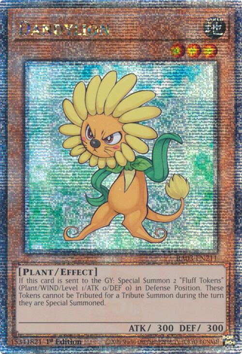Dandylion (Quarter Century Secret Rare) [RA03-EN211] Quarter Century Secret Rare | Deep Dive Games St. Marys