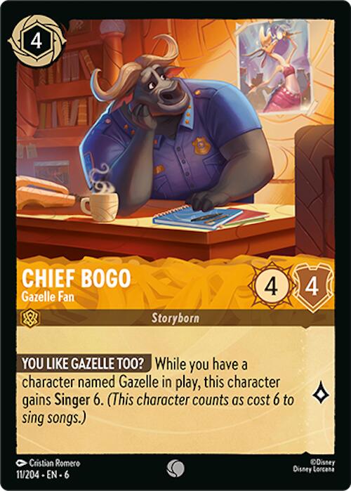 Chief Bogo - Gazelle Fan (11/204) [Azurite Sea] | Deep Dive Games St. Marys