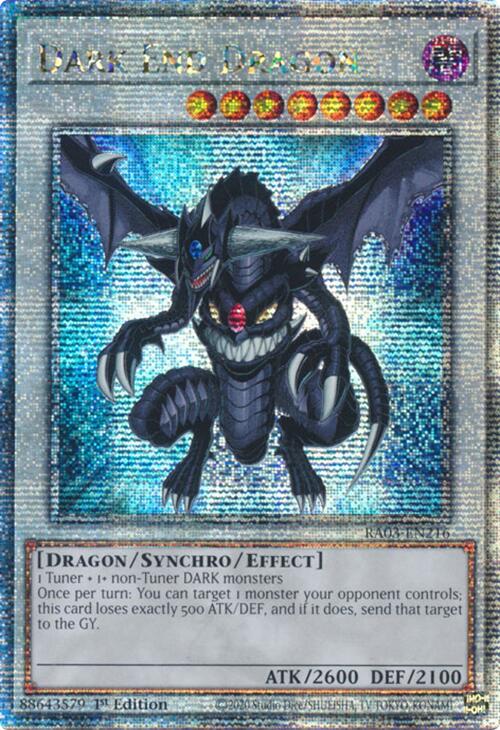 Dark End Dragon (Quarter Century Secret Rare) [RA03-EN216] Quarter Century Secret Rare | Deep Dive Games St. Marys