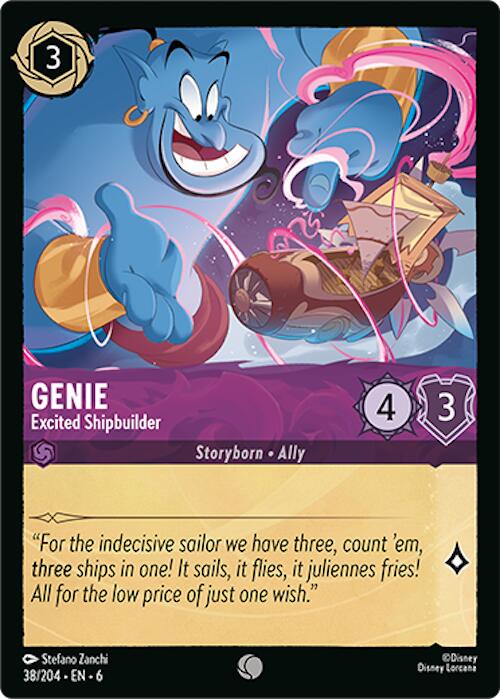 Genie - Excited Shipbuilder (38/204) [Azurite Sea] | Deep Dive Games St. Marys