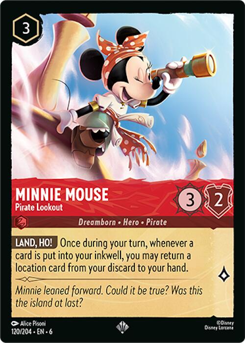 Minnie Mouse - Pirate Lookout (120/204) [Azurite Sea] | Deep Dive Games St. Marys