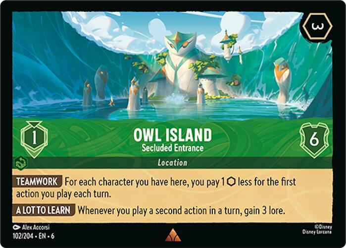 Owl Island - Secluded Entrance (102/204) [Azurite Sea] | Deep Dive Games St. Marys