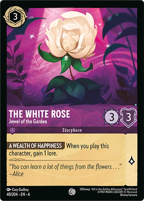 The White Rose - Jewel of the Garden (40/204) [Azurite Sea] | Deep Dive Games St. Marys
