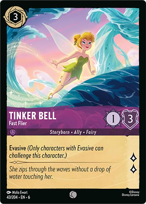 Tinker Bell - Fast Flier (43/204) [Azurite Sea] | Deep Dive Games St. Marys