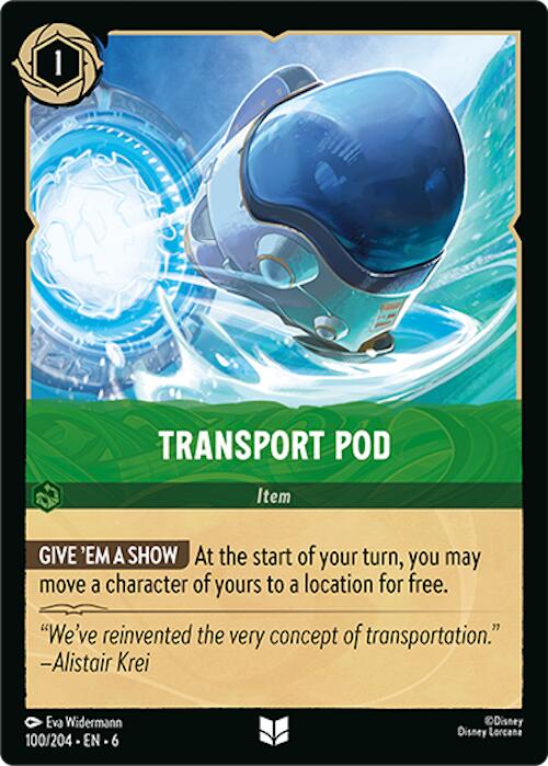 Transport Pod (100/204) [Azurite Sea] | Deep Dive Games St. Marys