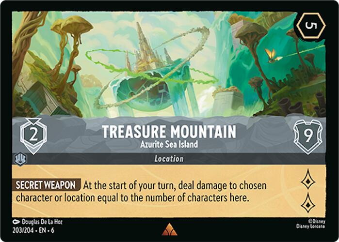 Treasure Mountain - Azurite Sea Island (203/204) [Azurite Sea] | Deep Dive Games St. Marys