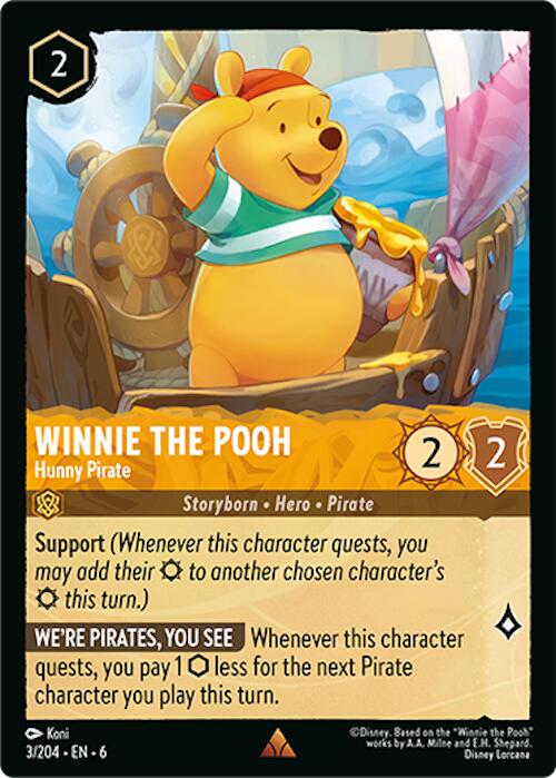 Winnie the Pooh - Hunny Pirate (3/204) [Azurite Sea] | Deep Dive Games St. Marys