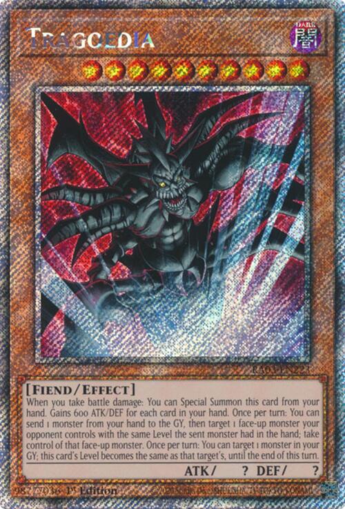 Tragoedia (Platinum Secret Rare) [RA03-EN223] Platinum Secret Rare | Deep Dive Games St. Marys