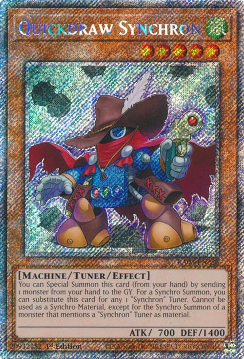 Quickdraw Synchron (Platinum Secret Rare) [RA03-EN228] Platinum Secret Rare | Deep Dive Games St. Marys