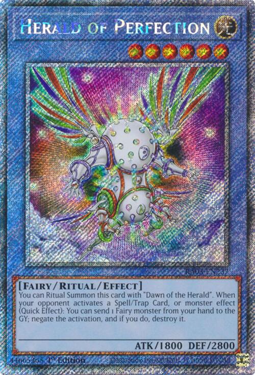 Herald of Perfection (Platinum Secret Rare) [RA03-EN237] Platinum Secret Rare | Deep Dive Games St. Marys