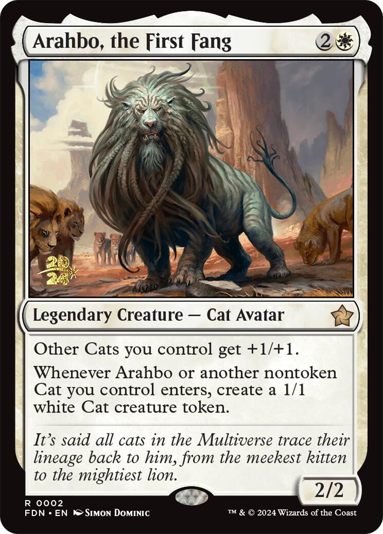 Arahbo, the First Fang [Foundations Prerelease Promos] | Deep Dive Games St. Marys