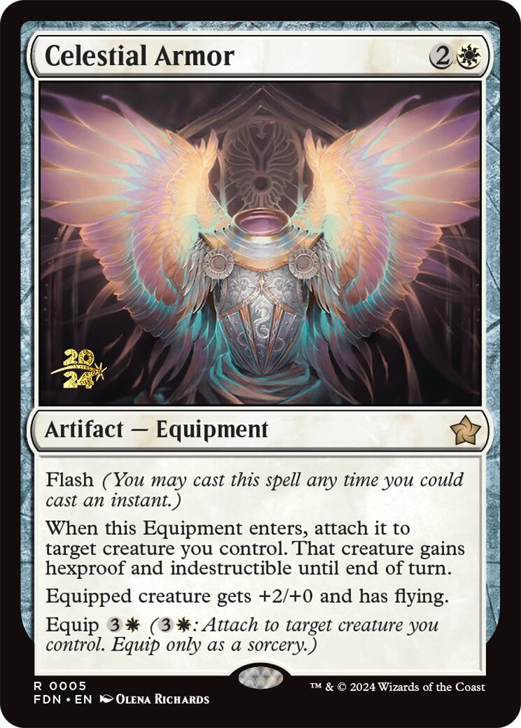 Celestial Armor [Foundations Prerelease Promos] | Deep Dive Games St. Marys