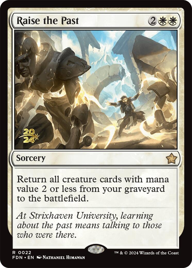 Raise the Past [Foundations Prerelease Promos] | Deep Dive Games St. Marys