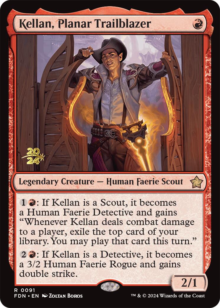 Kellan, Planar Trailblazer [Foundations Prerelease Promos] | Deep Dive Games St. Marys