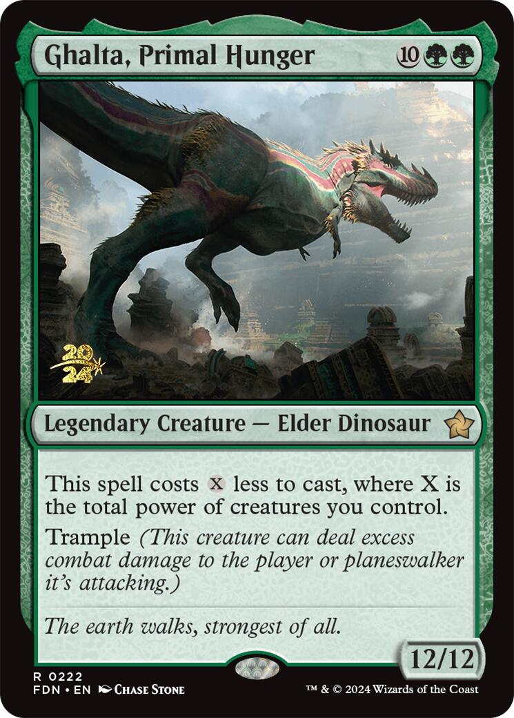 Ghalta, Primal Hunger [Foundations Prerelease Promos] | Deep Dive Games St. Marys