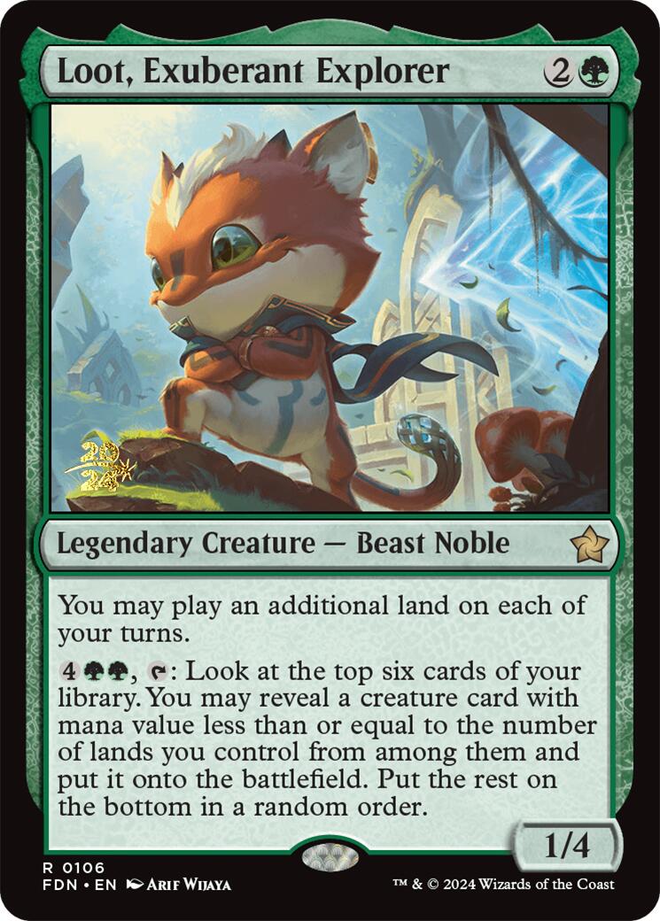 Loot, Exuberant Explorer [Foundations Prerelease Promos] | Deep Dive Games St. Marys