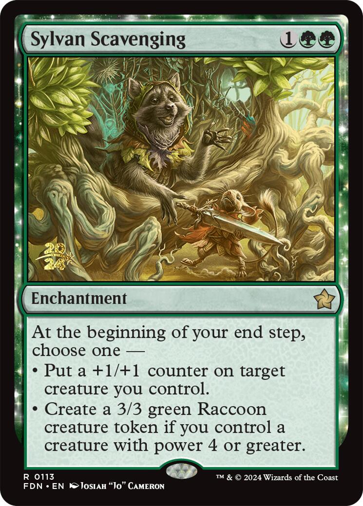 Sylvan Scavenging [Foundations Prerelease Promos] | Deep Dive Games St. Marys