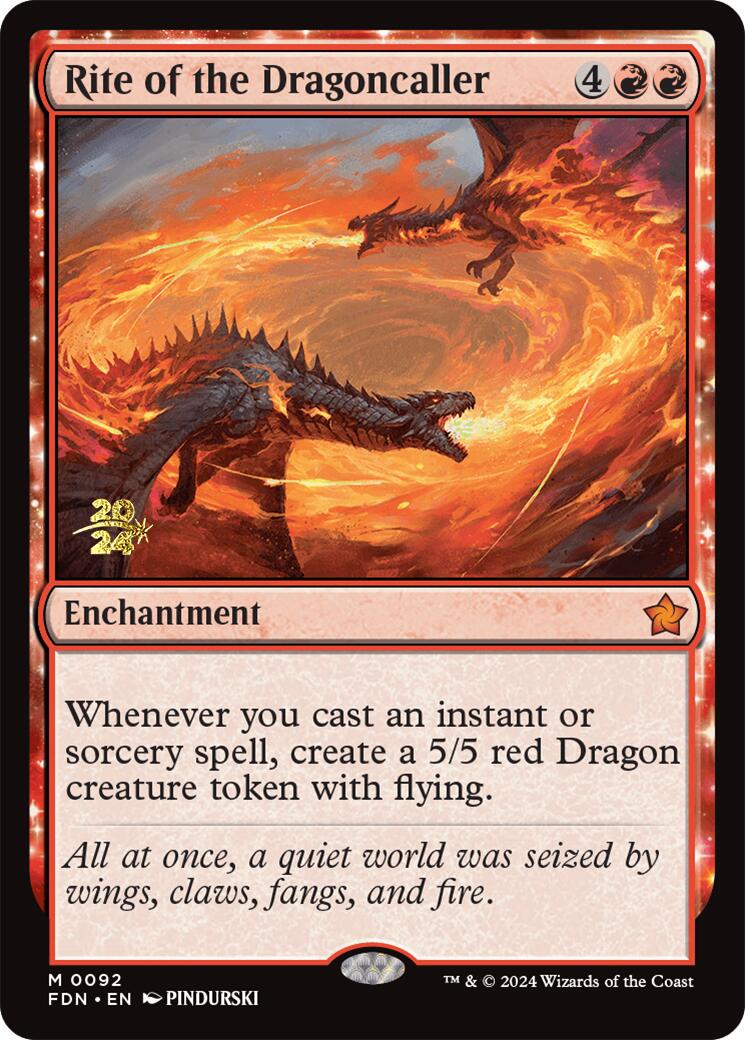 Rite of the Dragoncaller [Foundations Prerelease Promos] | Deep Dive Games St. Marys