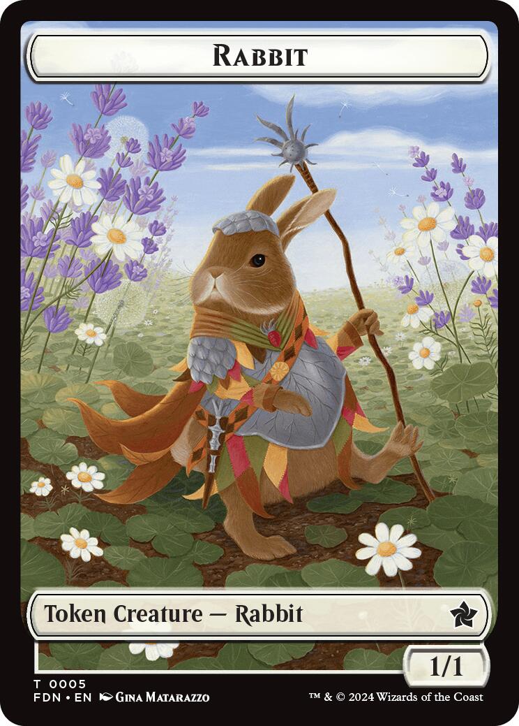 Rabbit // Soldier Double-Sided Token [Foundations Tokens] | Deep Dive Games St. Marys