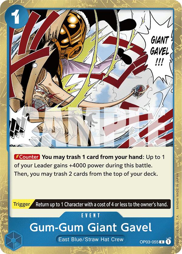 Gum-Gum Giant Gavel (Jolly Roger Foil) [Premium Booster -The Best-] | Deep Dive Games St. Marys