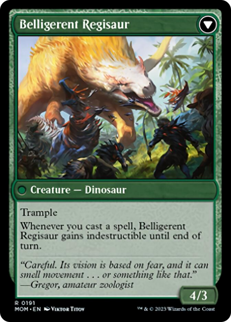 Invasion of Ixalan // Belligerent Regisaur [March of the Machine] | Deep Dive Games St. Marys