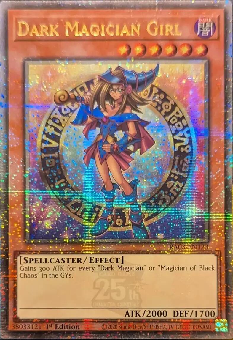 Dark Magician Girl (Quarter Century Secret Rare) (B) [RA03-EN123] Quarter Century Secret Rare | Deep Dive Games St. Marys
