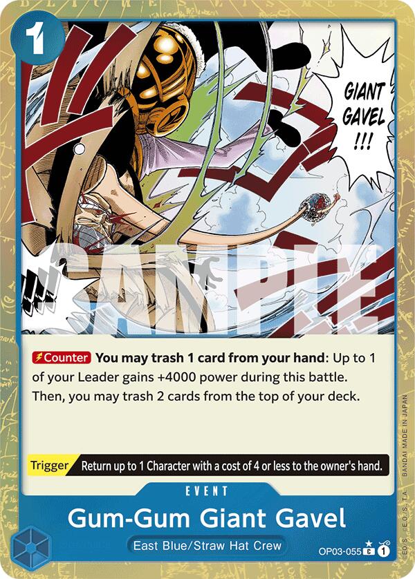 Gum-Gum Giant Gavel (Textured Foil) [Premium Booster -The Best-] | Deep Dive Games St. Marys