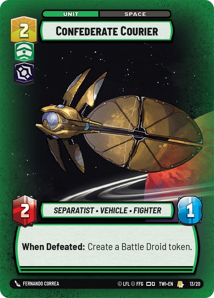 Confederate Courier (13/20) [Twilight of the Republic: Weekly Play] | Deep Dive Games St. Marys