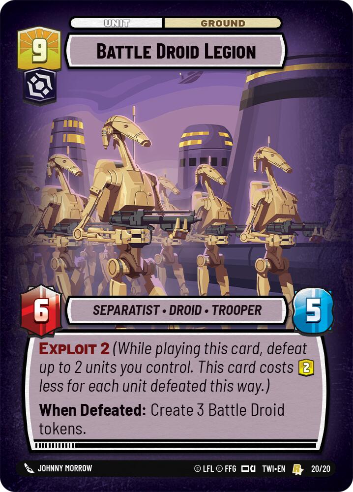 Battle Droid Legion (20/20) [Twilight of the Republic: Weekly Play] | Deep Dive Games St. Marys