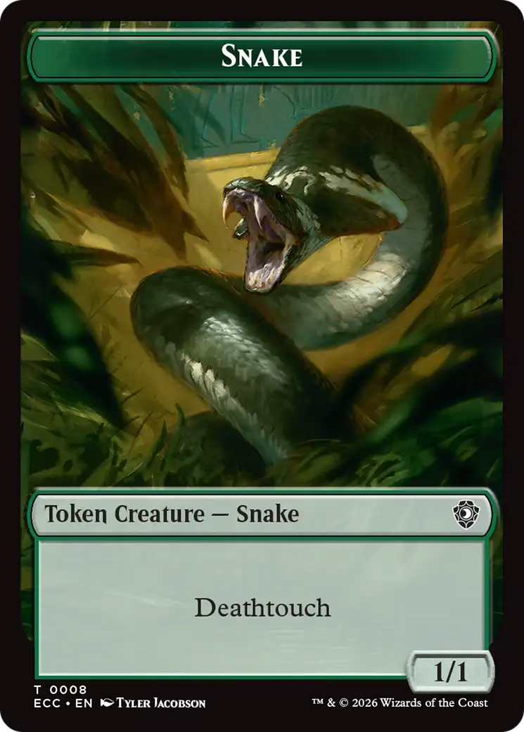 Zombie // Snake Double-Sided Token [Lorwyn Eclipsed Tokens] | Deep Dive Games St. Marys
