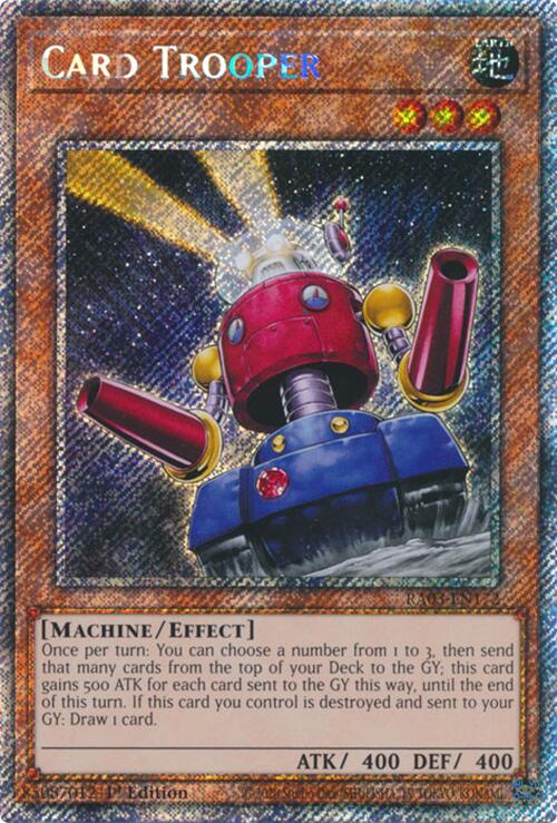 Card Trooper (Platinum Secret Rare) [RA03-EN172] Platinum Secret Rare | Deep Dive Games St. Marys