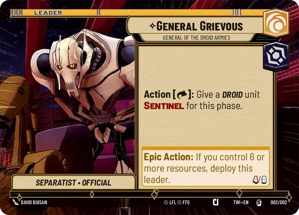 General Grievous - General of the Droid Armies (002/002) (Hyperspace) (Prerelease Promos) (002/002) [Twilight of the Republic Promos] | Deep Dive Games St. Marys