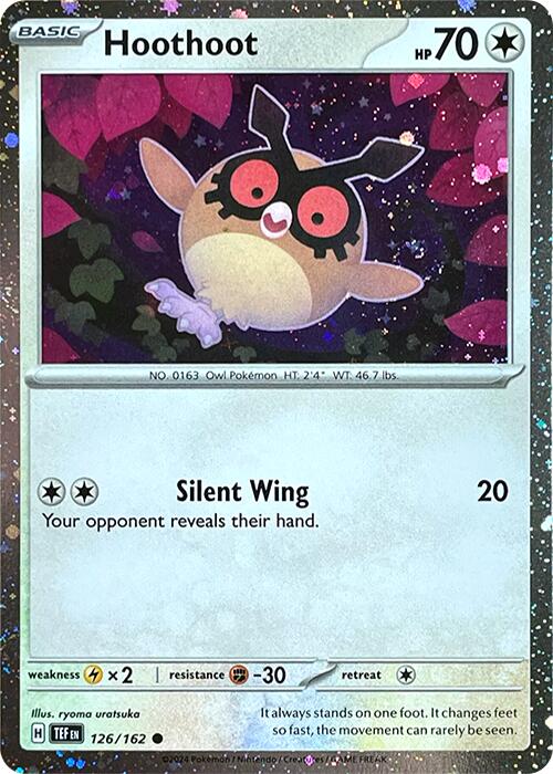 Hoothoot (126/162) (Cosmos Holo) [Scarlet & Violet: Black Star Promos] | Deep Dive Games St. Marys