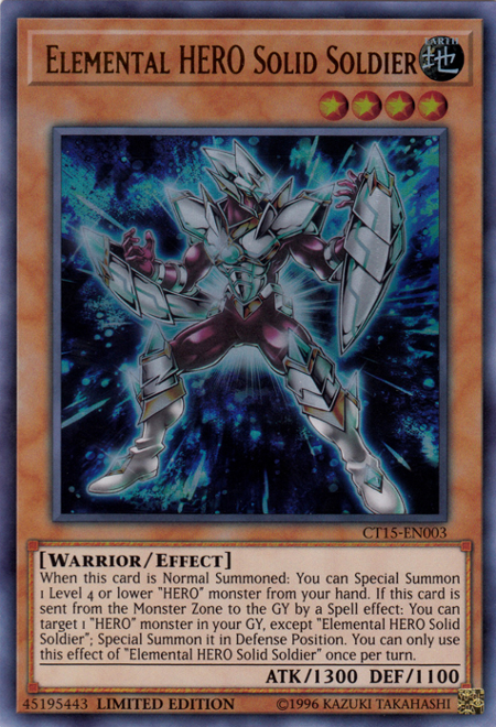 Elemental Hero Solid Soldier [CT15-EN003] Ultra Rare | Deep Dive Games St. Marys